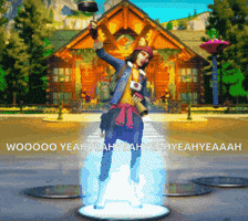 Matsubokiri celebrate yeah fortnite woo GIF