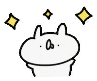 usagi_teikoku happy うさぎ キラキラ 嬉しい Sticker