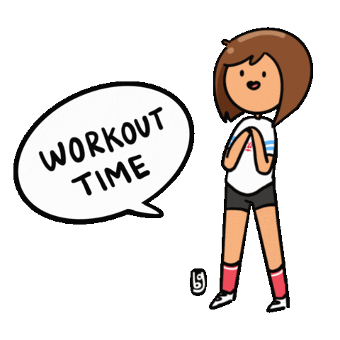 Workout Gym Sticker by Awkwerrrd