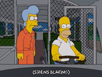 driving homer simpson GIF