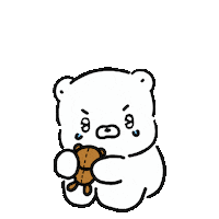 INGJJI crying bear tears 곰 Sticker