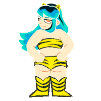 Flashing Urusei Yatsura Sticker