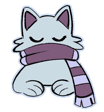 Cat Winter Sticker by Julie.VanGrol