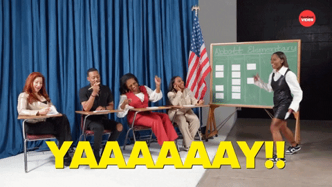 The Cast Of Abbott Elementary Takes An Elementary School Pop Quiz GIF by BuzzFeed