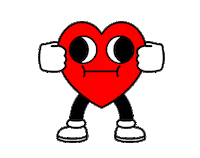 glux_ cute heart sad corazon Sticker