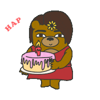 Birthday Celebrate Sticker by maludbear