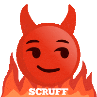 Fire Emoji Sticker by SCRUFF