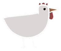 Fun Chicken Sticker