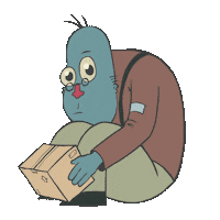 Stay Away Gimme Sticker by Robot Fan Club