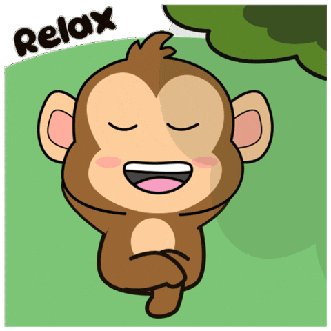 Deromoji giphyupload relax monkey deromoji GIF