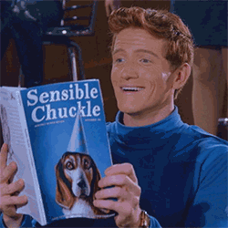 sensible chuckle GIF by agconti