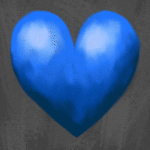 KeraDamo love heart pink blue GIF