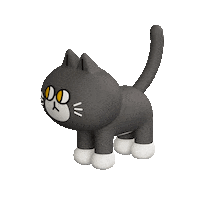 Cat Run Sticker by 궁디팡팡 캣페스타