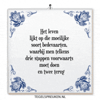 Reflectie Reis GIF by Tegelspreuken.nl