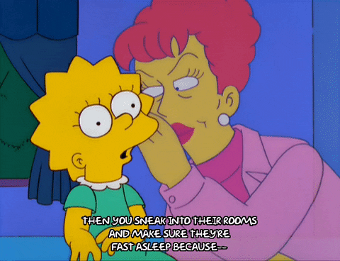 scared lisa simpson GIF