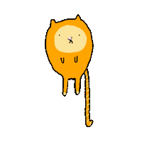 Rotate Tail Spin Sticker by Kimmy Ramone