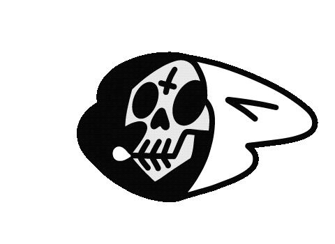 Skull Bubble Sticker