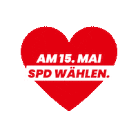 NRWJusos love vote herz spd Sticker