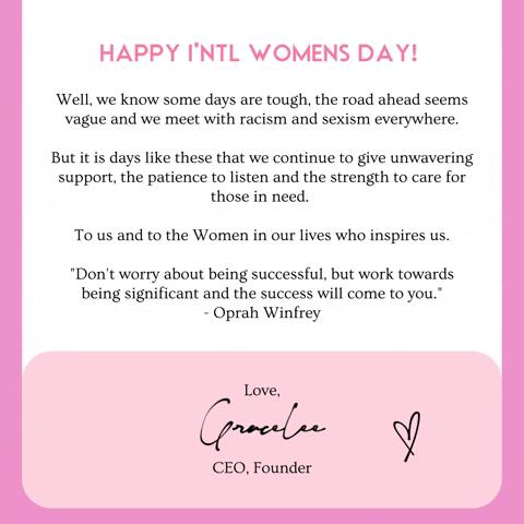 Happyinternationalwomensday GIF by lovefreya