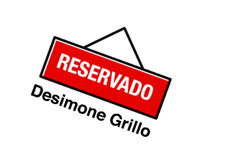 Desimone-Grillo giphyupload grillo reserved reservado Sticker