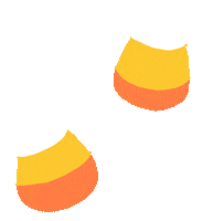 Candy Corn Halloween Sticker by Stefanie Shank