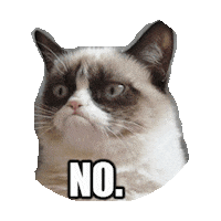 cat no STICKER by imoji