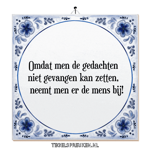 Spreuk Reflectie Sticker by Tegelspreuken.nl