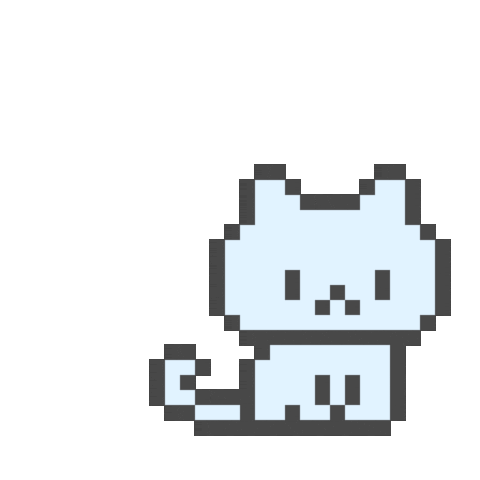 Cat Pixel Art Sticker