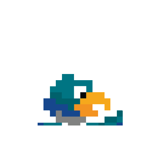 8-Bit Pixel Sticker by Anne Arundel Community College