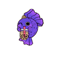 Boba Fishes Sticker