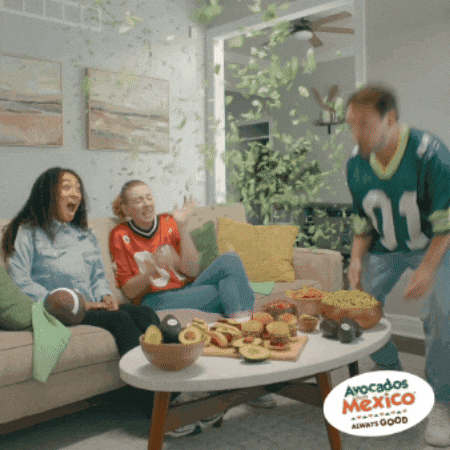 Celebration Confetti GIF by Avocados From Mexico