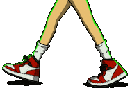 Walking 歩く Sticker