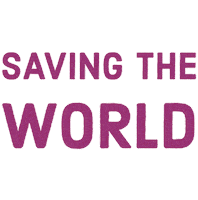 Nappies Saving The World Sticker by The Nappy Lady