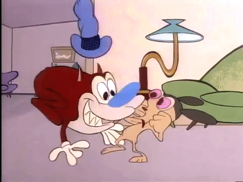 ren and stimpy nicksplat GIF