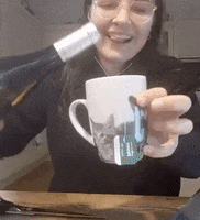 Work From Home Wine GIF by Projecter Online Marketing