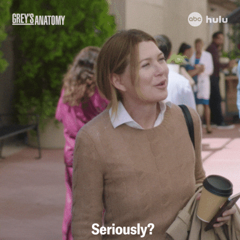 Greys Anatomy Seriously GIF by ABC Network
