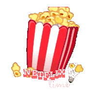 Pop Corn Netflix Sticker