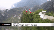 euronews china no comment euronews wingsuit GIF