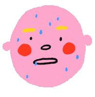 Nervous Work Out Sticker by Julia Gluyas