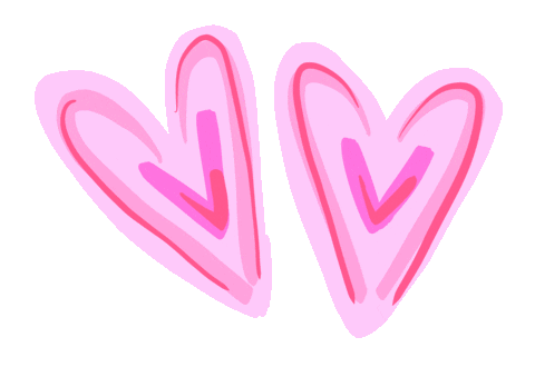 Heart Pink Sticker by faithdotart