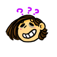 sad question Sticker by JenChibi