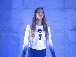 Ncaa Volleyball Sport GIF by BYU Cougars