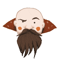 disappointed eyebrow Sticker by Rhiannon Kate