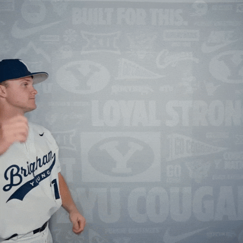 Luke Anderson Celebration GIF by BYU Cougars