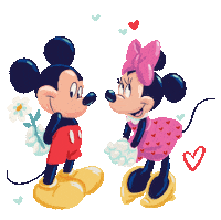 I Love You Hearts Sticker by Minnie Mouse