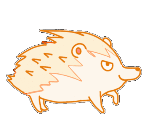 Hedgehog Kanagawa Sticker