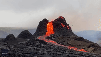 Long-Dormant Fagradalsfjall Volcano Erupts in Iceland