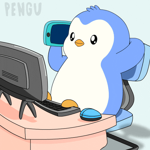 Penguin Talking GIF by Pudgy Penguins