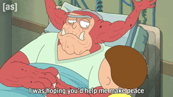 Dying Rick And Morty GIF by Adult Swim