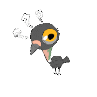 corvinanim what crazy pigeon dove Sticker